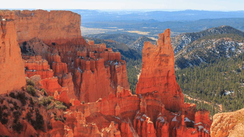 Red Rock Formations in Bryce Canyon National Park Utah USA