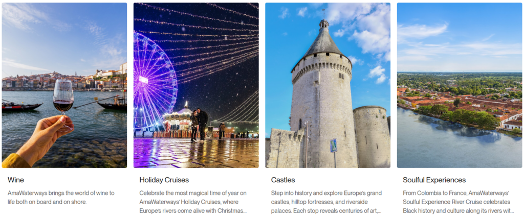 Ama Waterways destinations samples